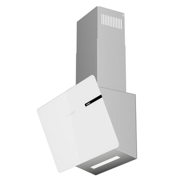 Ciarra Campana Extractora Decorativa 60cm Campana Extractora Inclinada Vidrio Blanco CBCS6765B-OW